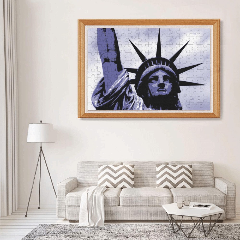 STATUE OF LIBERTY (2) 1000-Piece Wooden Photo Puzzles