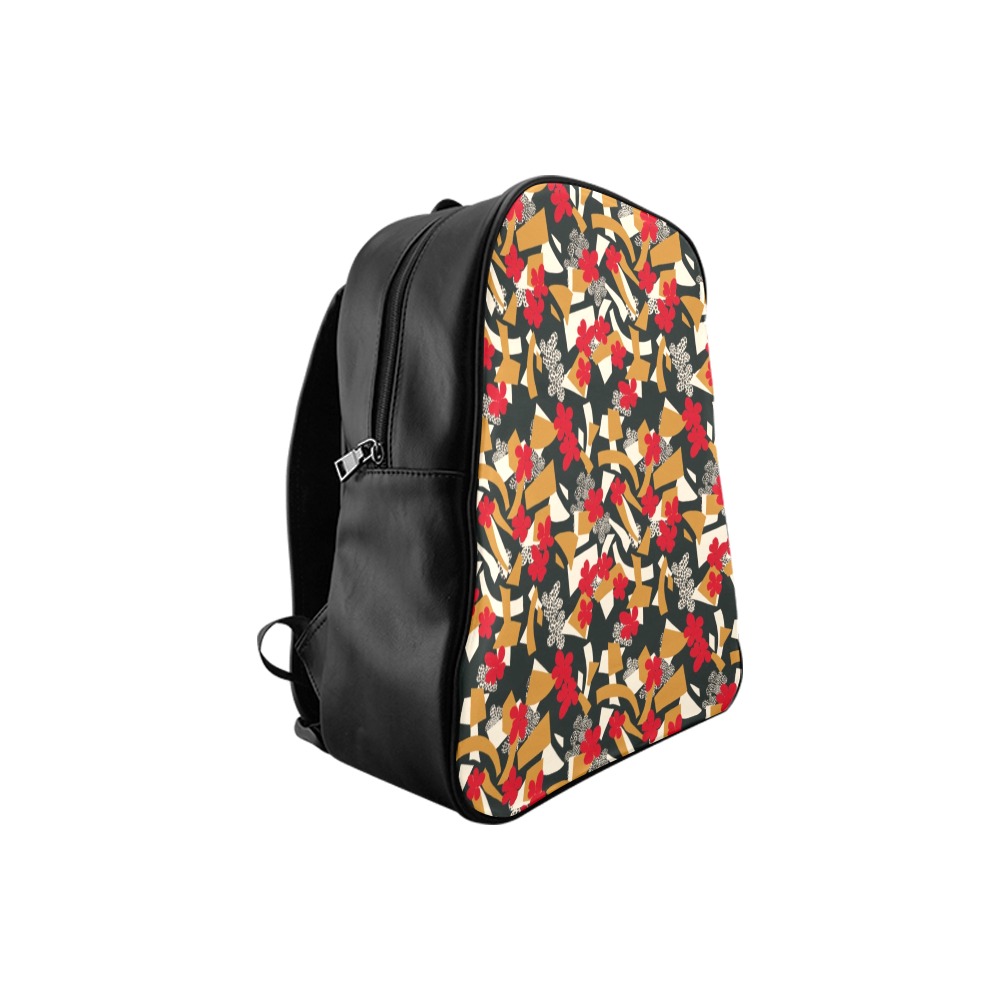 Abstract garden of the shapes DDP School Backpack (Model 1601)(Small)