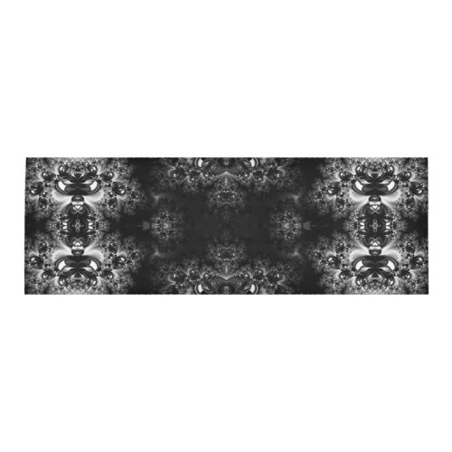 Frost at Midnight Fractal Area Rug 9'6''x3'3''