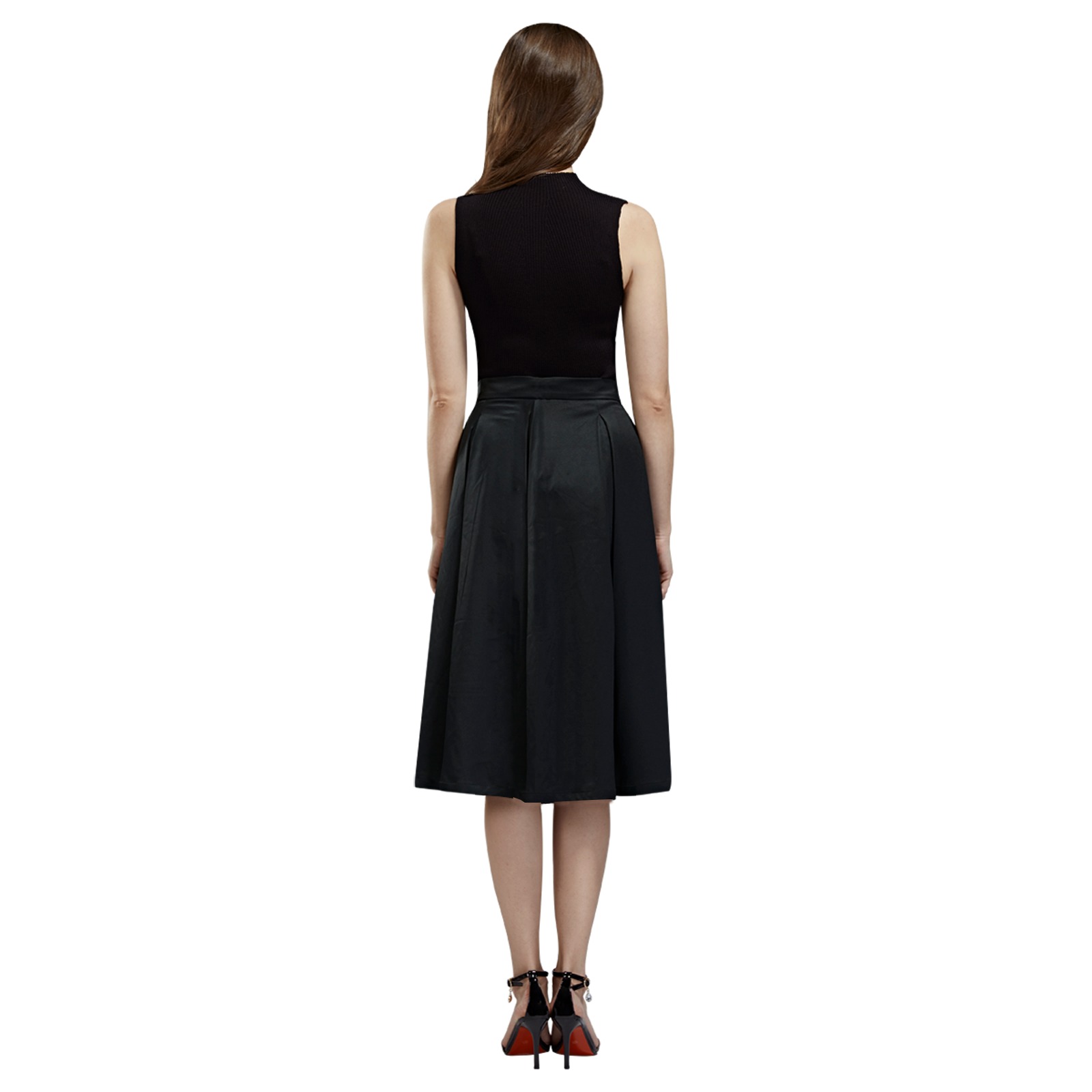 FASHION Mnemosyne Women's Crepe Skirt (Model D16)