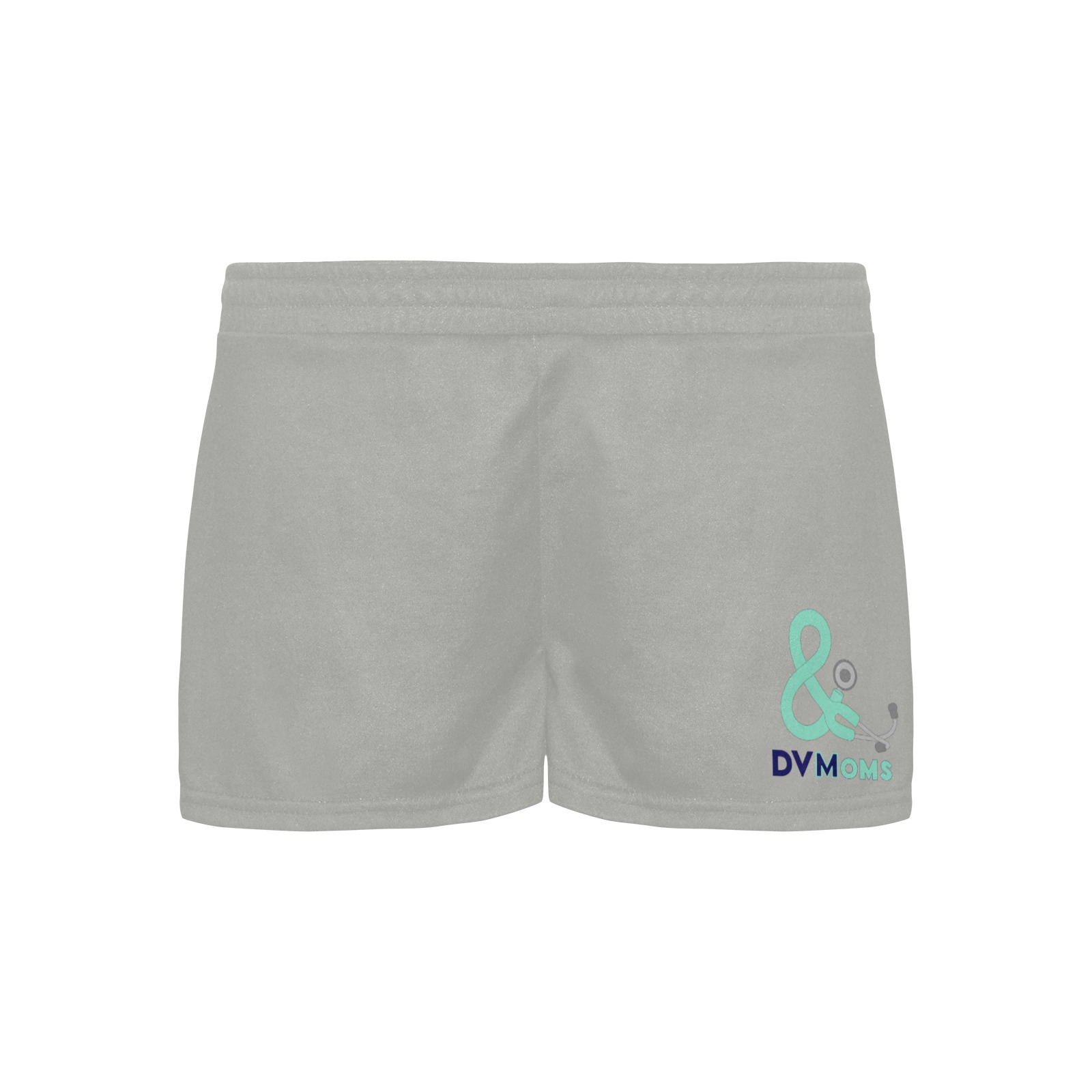 Shorts gray with single logo Women's Pajama Shorts