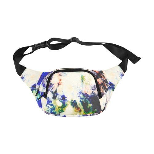 Modern watercolor colorful marbling Fanny Pack/Small (Model 1677)