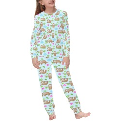 Lovely sweet sloth Kids' All Over Print Pajama Set