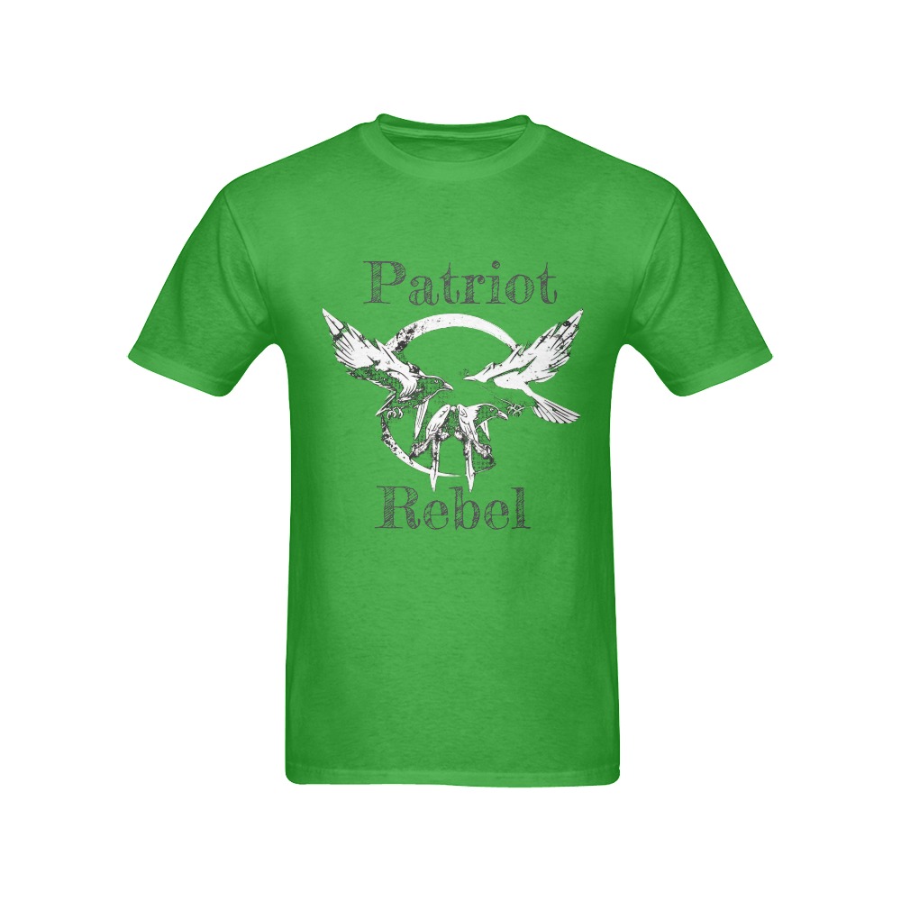 Matrix Green Patriot Rebel Men's T-Shirt in USA Size (Front Printing Only)
