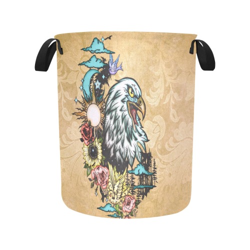 Wonderful  eagle with moon and sun Laundry Bag (Large)