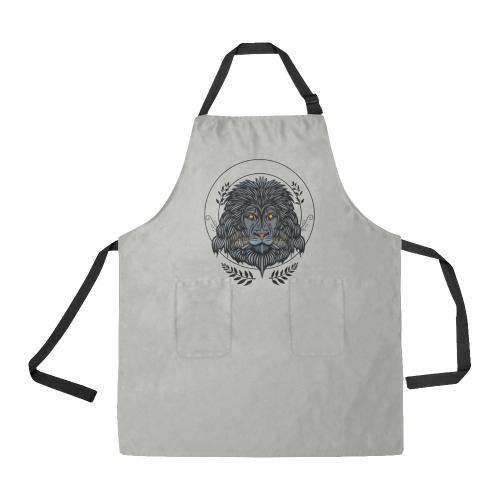 Lion Head All Over Print Apron