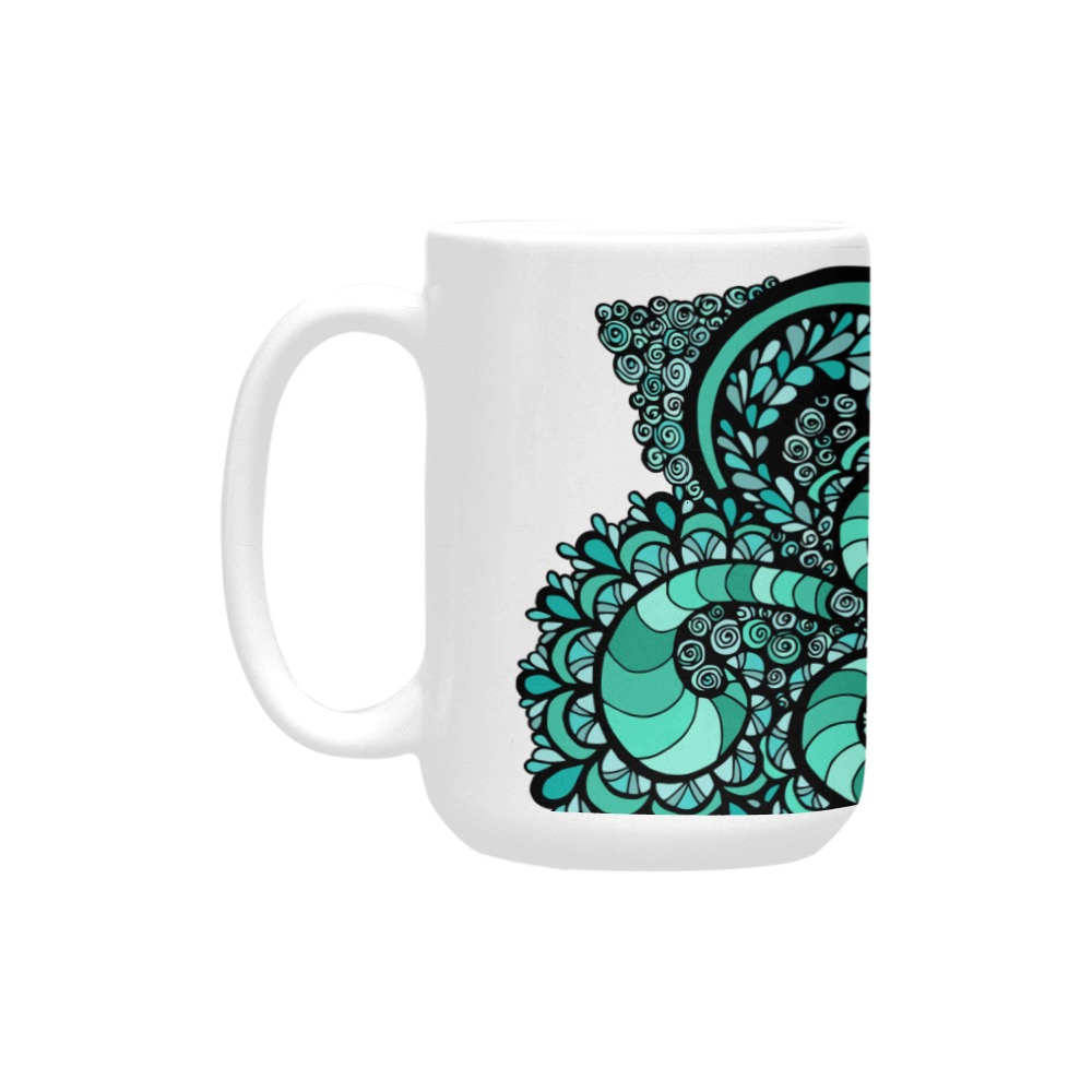 Seafoam Shores Custom Ceramic Mug (15OZ)
