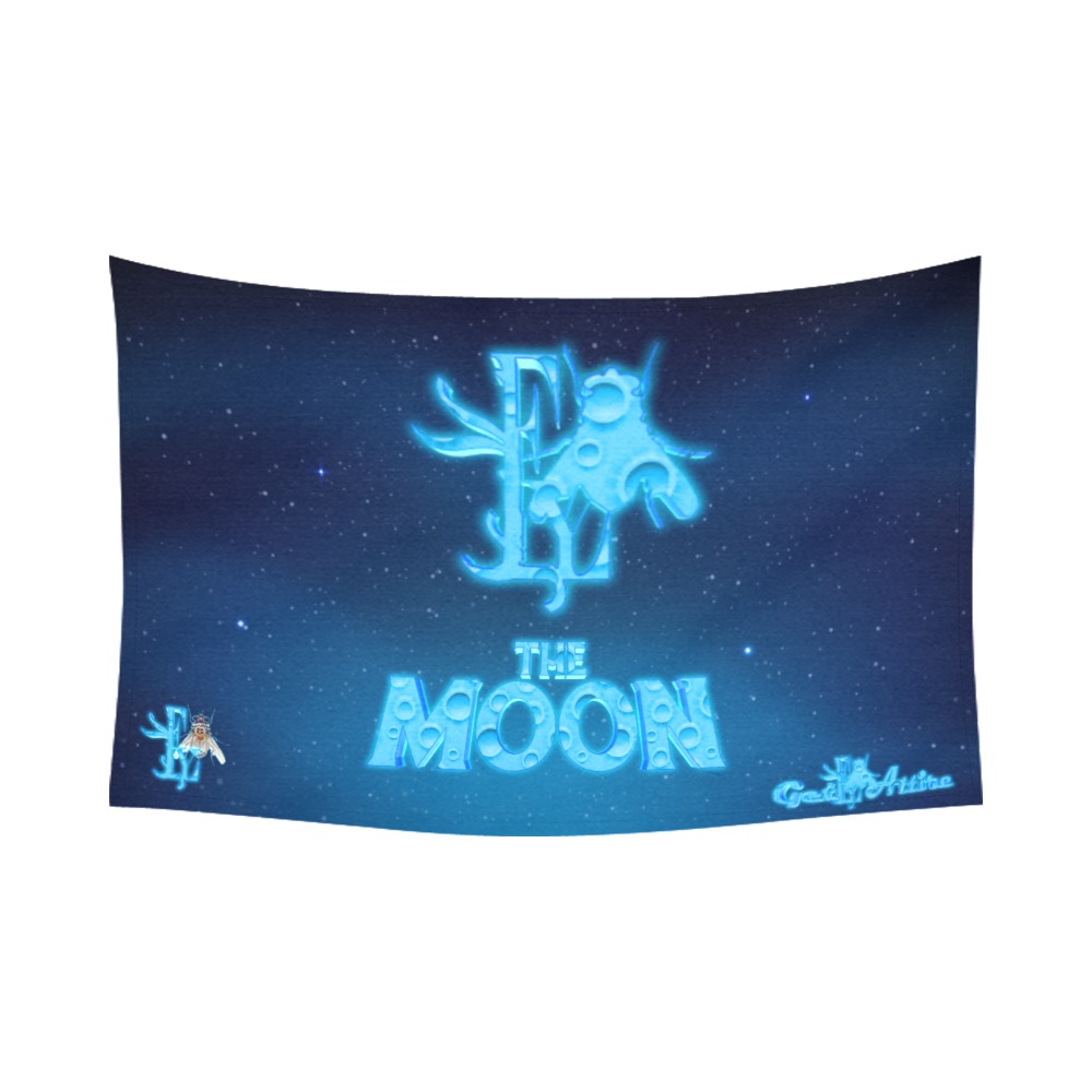 The Moon Collectable Fly Cotton Linen Wall Tapestry 90"x 60"