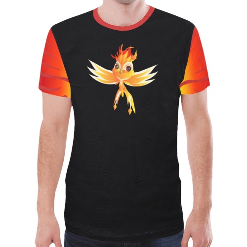 Aireons Fire Guardian New All Over Print T-shirt for Men (Model T45)