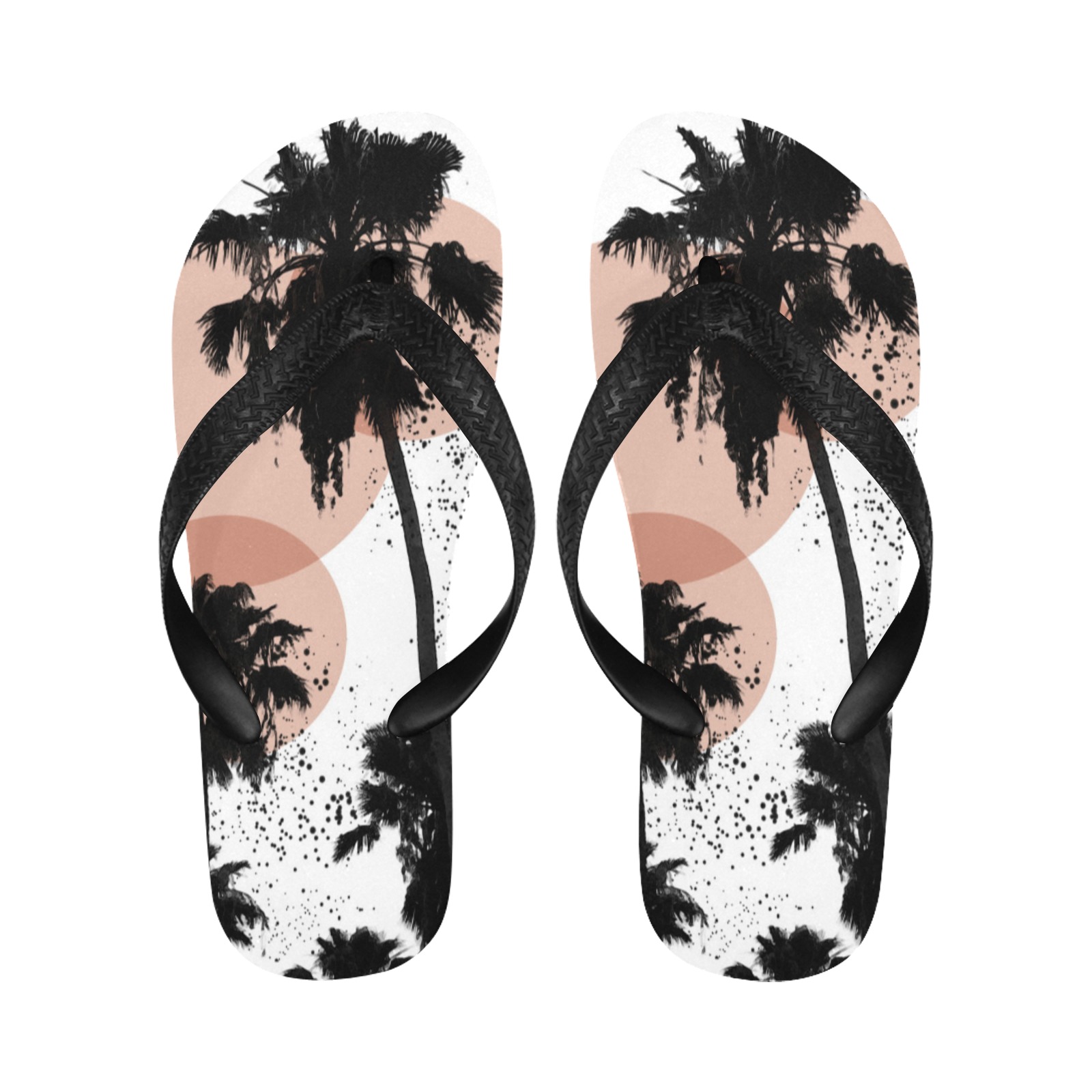 Palms beach 01 Flip Flops for Men/Women (Model 040)