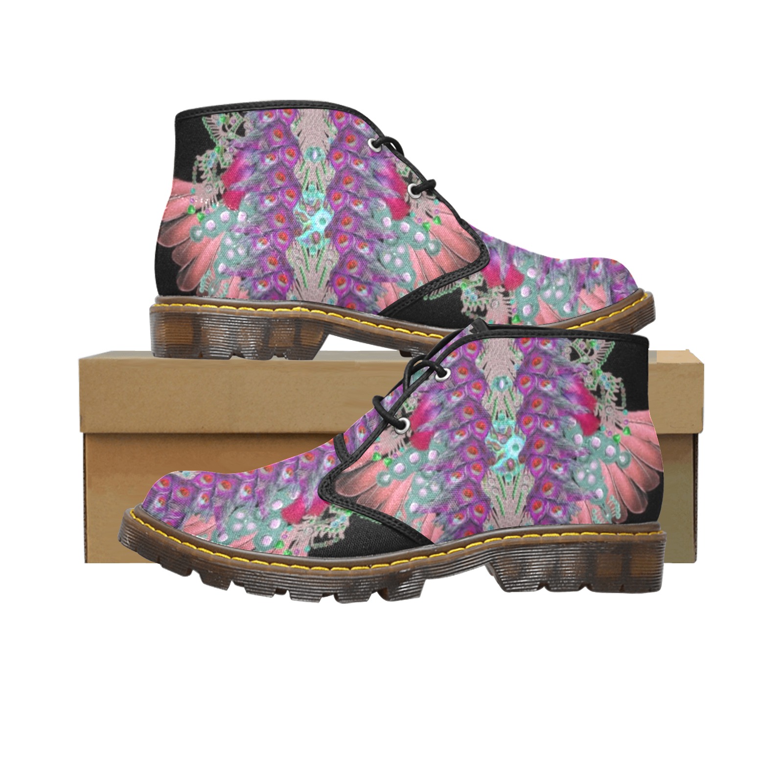 fee 4 Women's Canvas Chukka Boots (Model 2402-1)