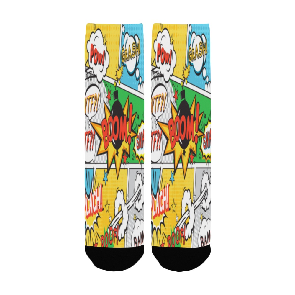 Comic page speech bubbles Collectable Fly Women's Custom Socks