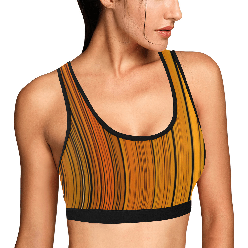 Butterfly Colors Women's All Over Print Sports Bra (Model T52)