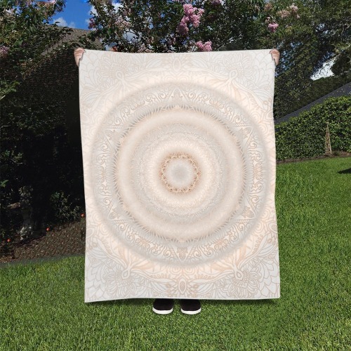 Mandala tapestry-auburn Quilt 40"x50"