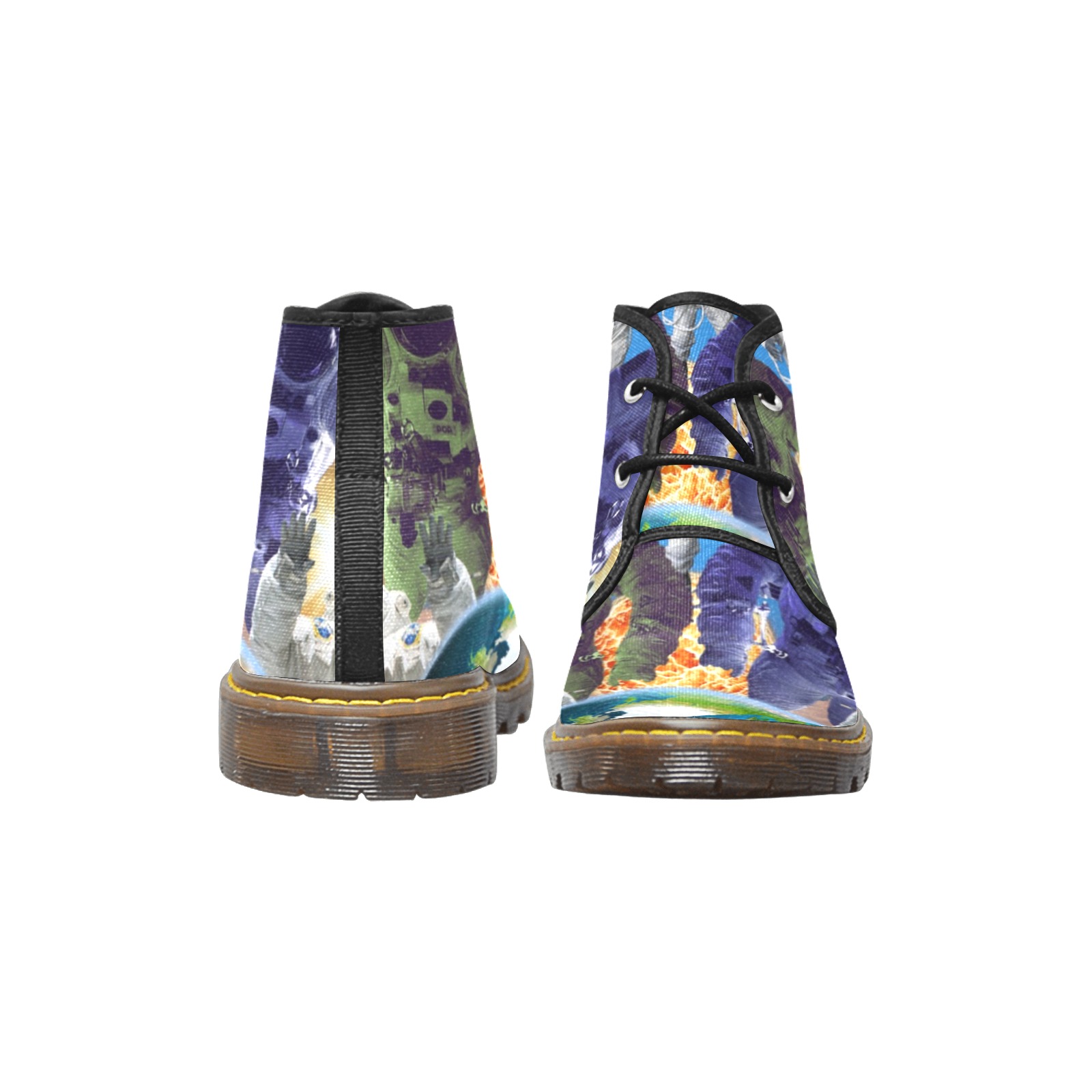 CLOUD ASTRONAUT Women's Canvas Chukka Boots (Model 2402-1)