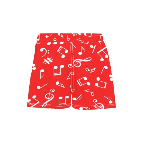 red notes wmn Women's Casual Board Shorts (Model L54)