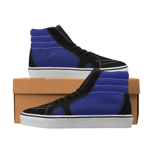 blu e Men's High Top Skateboarding Shoes (Model E001-1)
