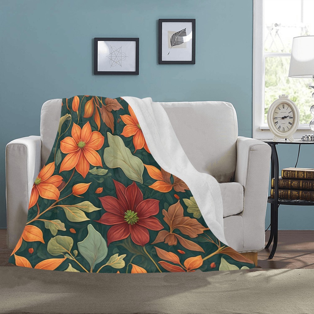 Fabulous Florals 16 Ultra-Soft Micro Fleece Blanket 50"x60"