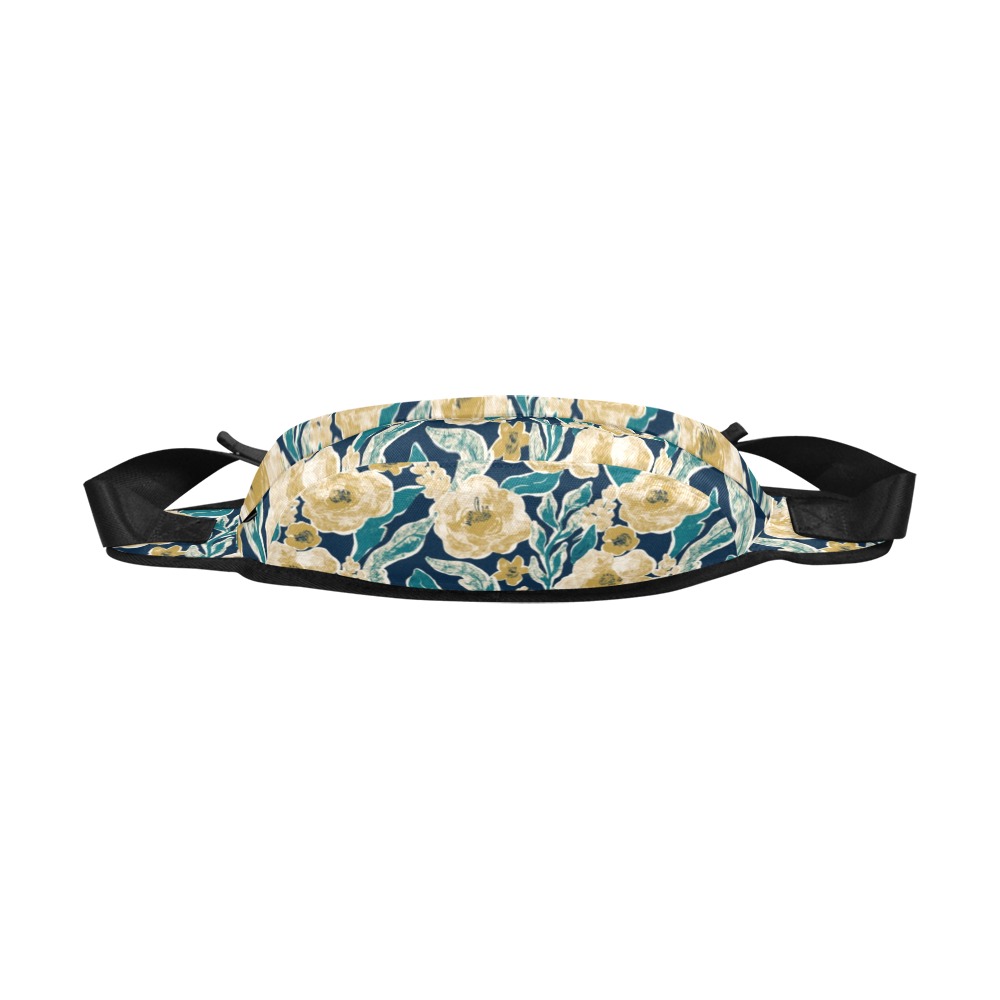 Painted Flowers Fanny Pack/Large (Model 1676)