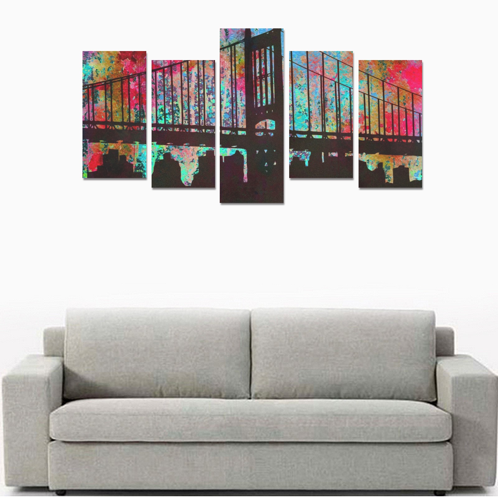 BROOKLYN BRIDGE NYC Canvas Print Sets E (No Frame)