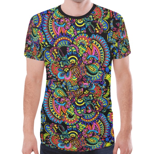 Kokopelli Cosmos - Large Graphic New All Over Print T-shirt for Men (Model T45)