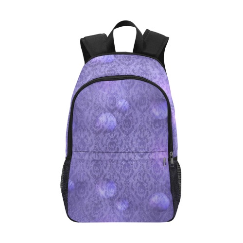 Very peri Trend Pop Art by Nico Bielow Fabric Backpack with Side Mesh Pockets (Model 1659)