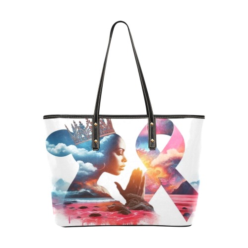 CANCER 1709 Chic Leather Tote Bag (Model 1709)