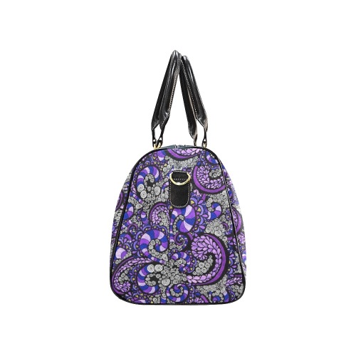 Purple Pulse New Waterproof Travel Bag/Large (Model 1639)