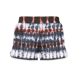 Modern pink- blue Tie dye Women's Sports Shorts (Model L61)