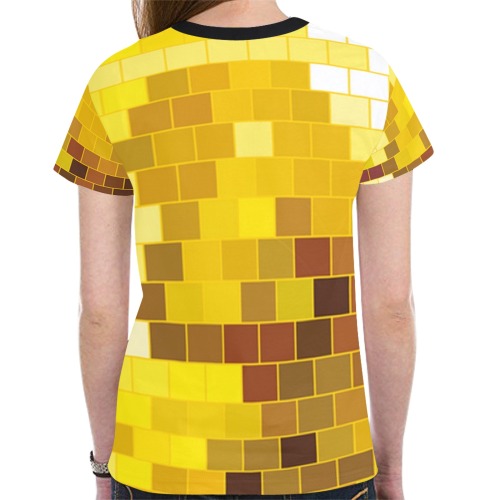 DISCO BALL 2 New All Over Print T-shirt for Women (Model T45)
