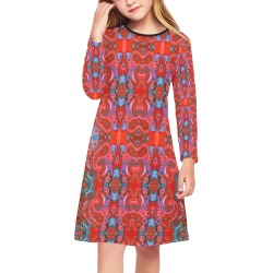kids (2) Girls' Long Sleeve Dress (Model D59)