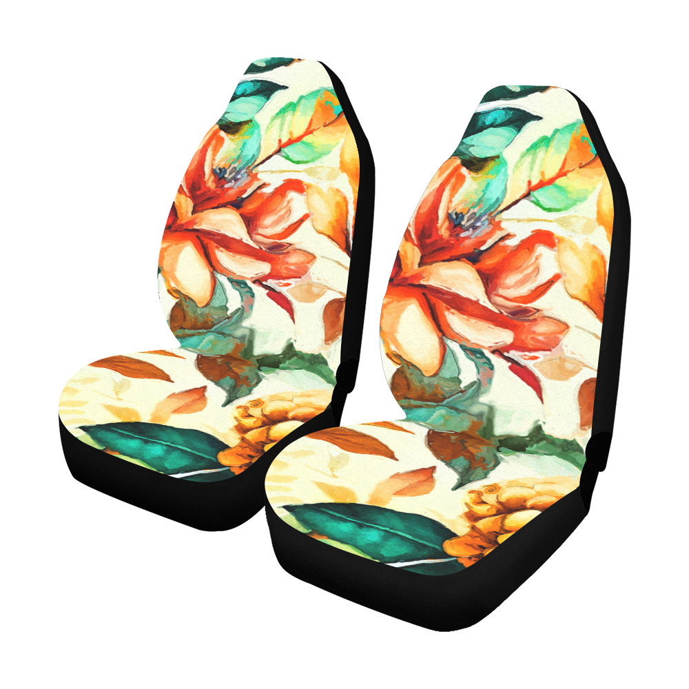 flowers botanic art (1) car seat covers Car Seat Covers (Set of 2)