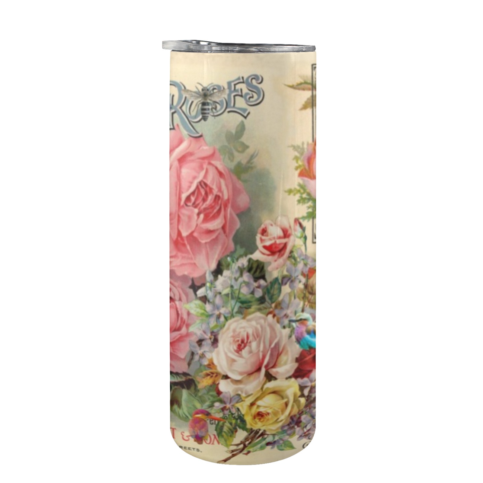 Scott's Roses 20oz Tall Skinny Tumbler with Lid and Straw