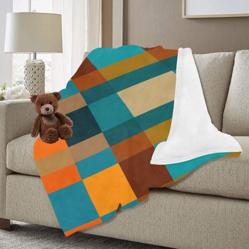 Southwest Patchwork Ultra-Soft Micro Fleece Blanket 60"x80" (Thick)