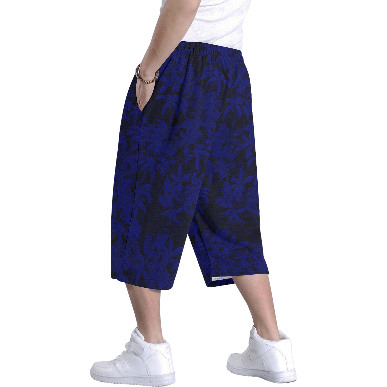 Kinmo Royal Men's All Over Print Baggy Shorts (Model L37)