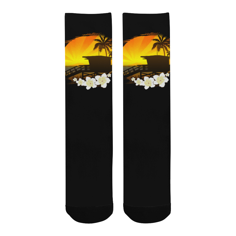 The Beach Life Men's Custom Socks