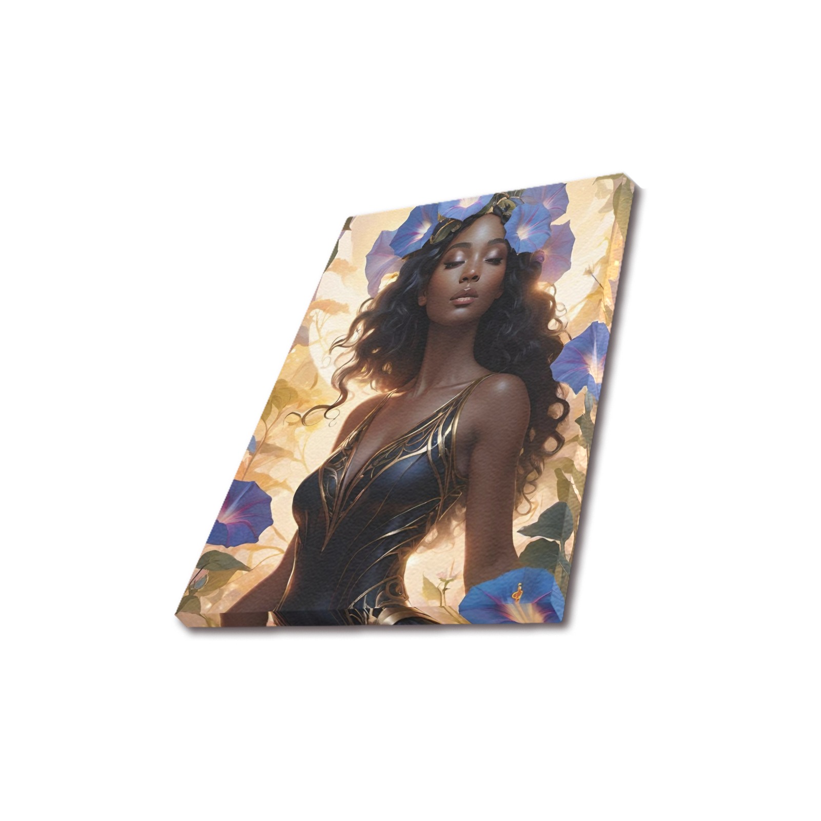 Morning_Glory_Goddess_TradingCard Upgraded Canvas Print 11"x14"