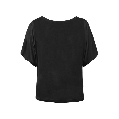 Betty Boop Thug Women's Batwing-Sleeved Blouse T shirt (Model T44)