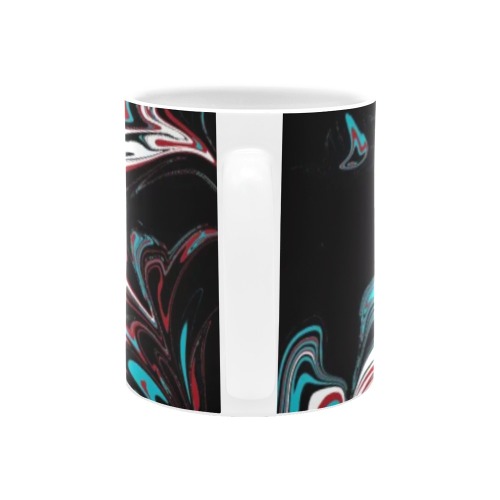 Dark Wave of Colors Custom White Mug (11OZ)