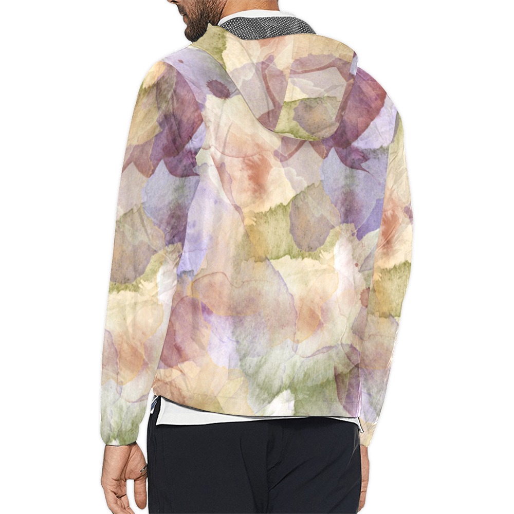 Color abstract autumn VC-03 Unisex All Over Print Windbreaker (Model H23)