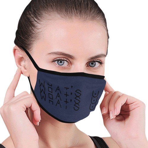 What's up Mouth Mask (2 Filters Included) (Non-medical Products)