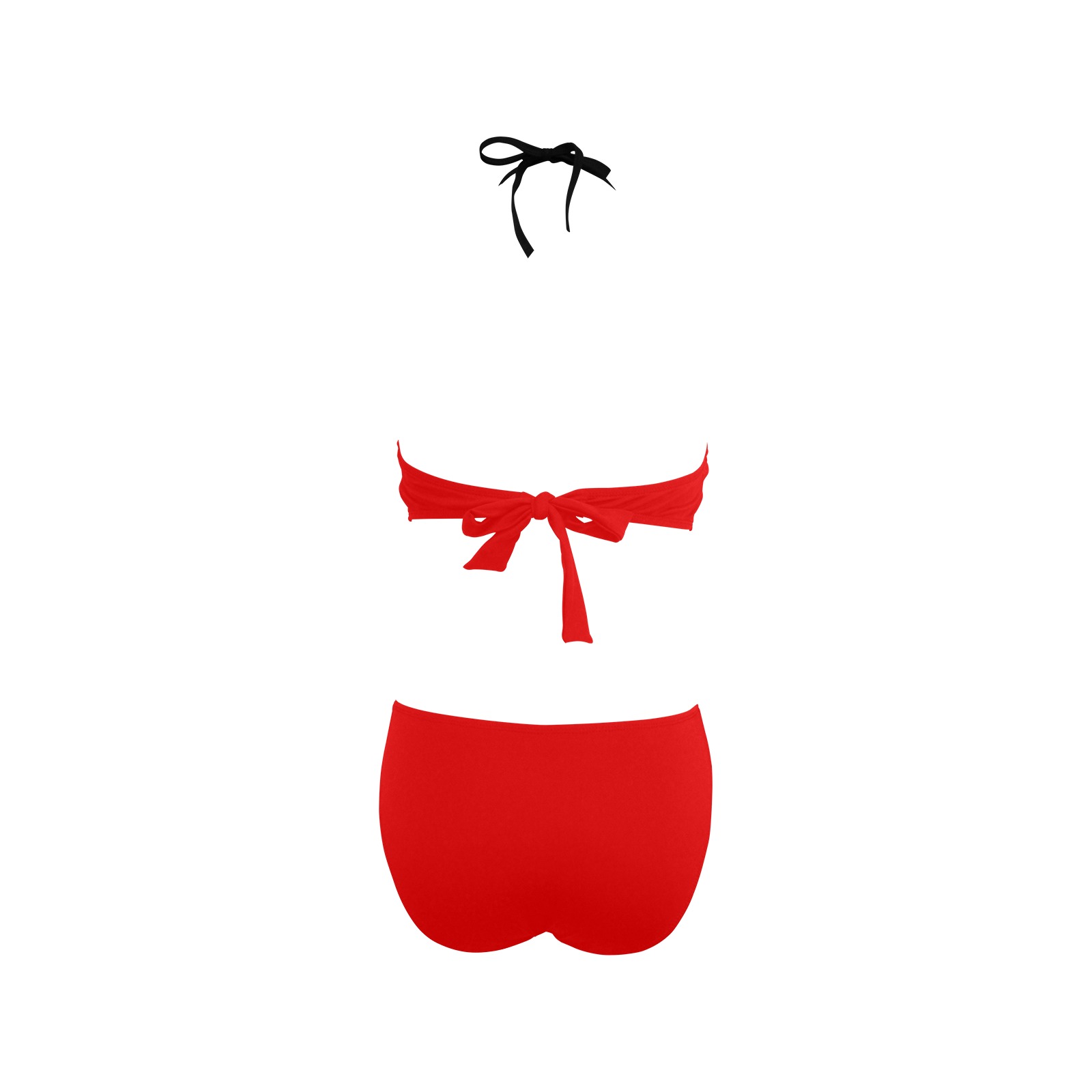 Red Women's Fringe Bodysuit Women's Fringe Swimsuit (Model S32)