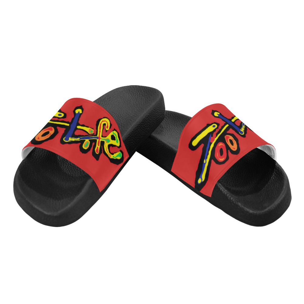 ZL.LOGO.RED.org Women's Slide Sandals (Model 057)