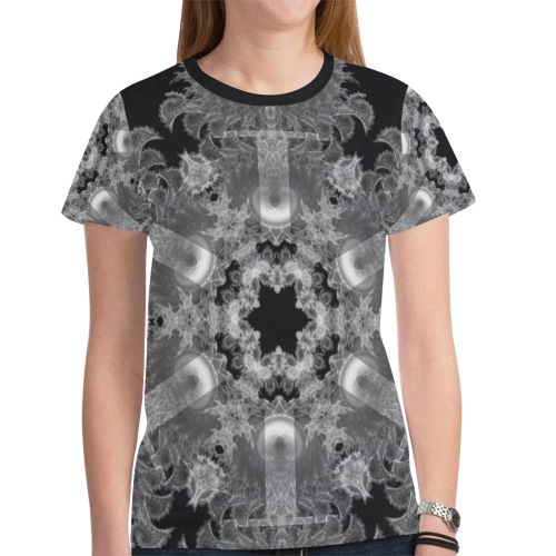 Ô Snowflake-225 New All Over Print T-shirt for Women (Model T45)