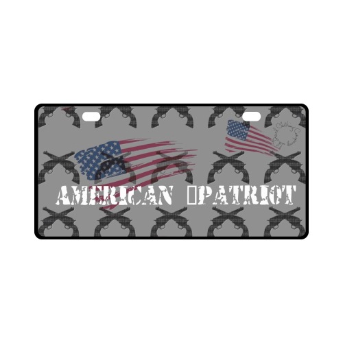 American Theme print AC391032-953D-468B-ACB2-D12B0568060A License Plate
