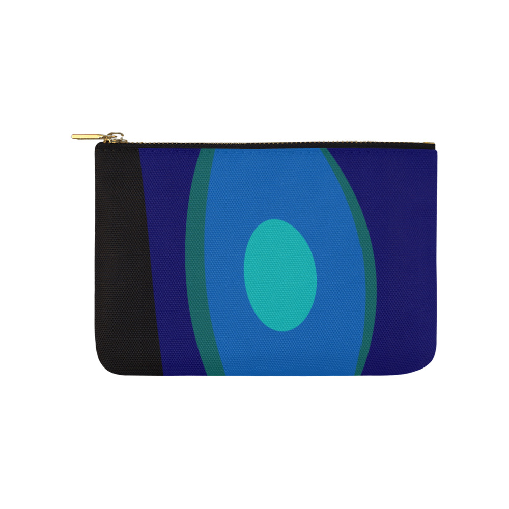 Dimensional Blue Abstract 915 Carry-All Pouch 9.5''x6''