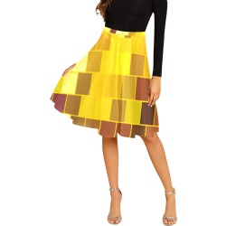 DISCO BALL 2 Melete Pleated Midi Skirt (Model D15)