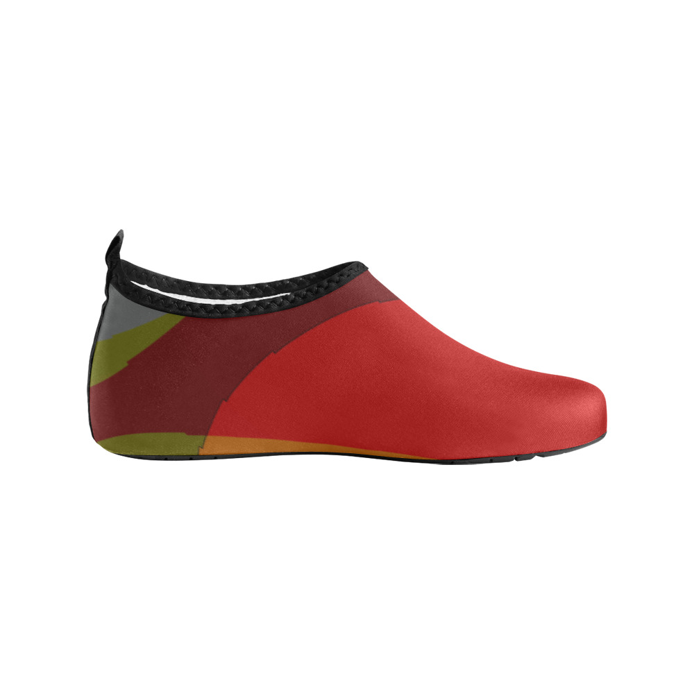 Colorful Abstract 118 Kids' Slip-On Water Shoes (Model 056)