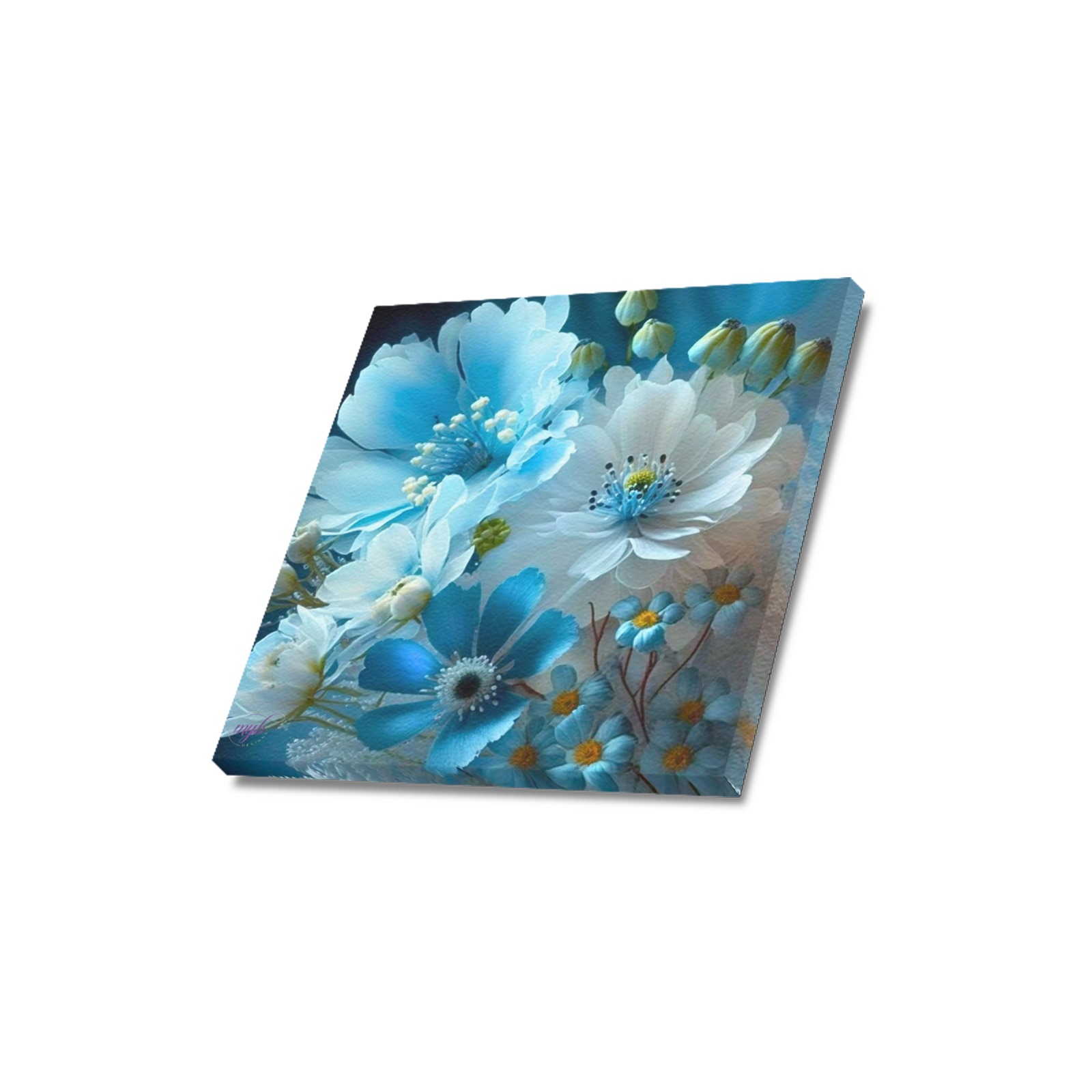 April Showers bring May Flowers Upgraded Canvas Print 16"x16"