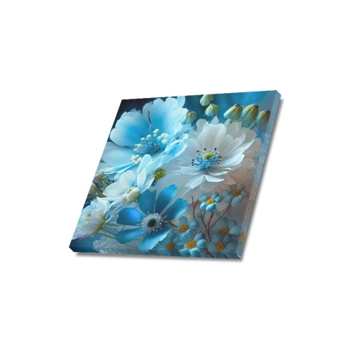 April Showers bring May Flowers Upgraded Canvas Print 16"x16"